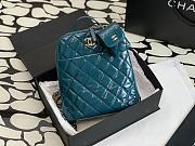 	 Bagsaaa Chanel Rucksack Backpack AS3332 Calfskin leather Blue - 24x21x8cm - 1