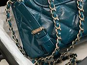	 Bagsaaa Chanel Rucksack Backpack AS3332 Calfskin leather Blue - 24x21x8cm - 4