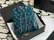 	 Bagsaaa Chanel Rucksack Backpack AS3332 Calfskin leather Blue - 24x21x8cm - 3