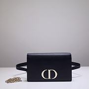 Bagsaaa Dior 2-IN-1 30 MONTAIGNE POUCH BLACK - 19 x 12.5 x 4 cm - 1