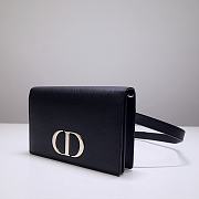 Bagsaaa Dior 2-IN-1 30 MONTAIGNE POUCH BLACK - 19 x 12.5 x 4 cm - 4