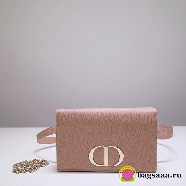 	 Bagsaaa Dior 2-IN-1 30 MONTAIGNE POUCH PINK - 19 x 12.5 x 4 cm - 1