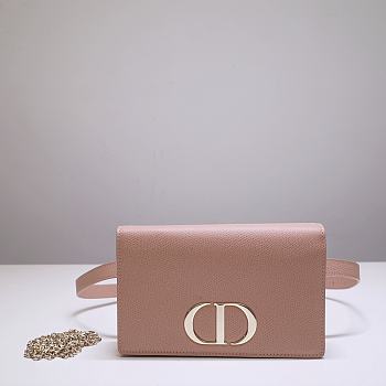	 Bagsaaa Dior 2-IN-1 30 MONTAIGNE POUCH PINK - 19 x 12.5 x 4 cm