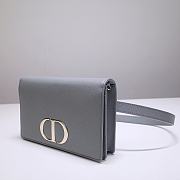 	 Bagsaaa Dior 2-IN-1 30 MONTAIGNE POUCH BLUE - 19 x 12.5 x 4 cm - 6