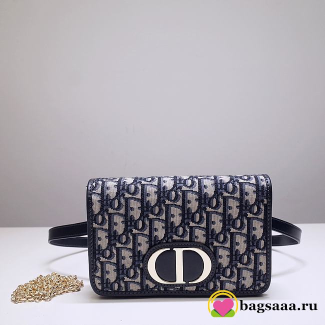 	 Bagsaaa Dior 2-IN-1 30 MONTAIGNE POUCH OBLIQUE - 19 x 12.5 x 4 cm - 1