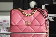 	 Bagsaaa Chanel 19 Flap Bag Medium Pink - 30cm - 1