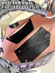 	 Bagsaaa Louis Vuitton Carmel Mahina perforated calf leather Black - 40x35x17cm - 3