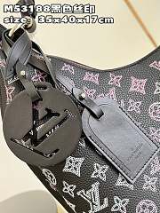 	 Bagsaaa Louis Vuitton Carmel Mahina perforated calf leather Black - 40x35x17cm - 5