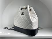 Bagsaaa CHANEL WHITE QUILTED AGED CALFSKIN SMALL GABRIELLE BACKPACK - 26x25x11cm - 3