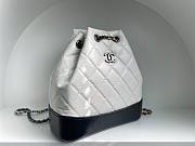 Bagsaaa CHANEL WHITE QUILTED AGED CALFSKIN SMALL GABRIELLE BACKPACK - 26x25x11cm - 6