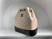 	 Bagsaaa CHANEL BEIGE QUILTED AGED CALFSKIN SMALL GABRIELLE BACKPACK - 26x25x11cm - 5