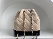 	 Bagsaaa CHANEL BEIGE QUILTED AGED CALFSKIN SMALL GABRIELLE BACKPACK - 26x25x11cm - 4