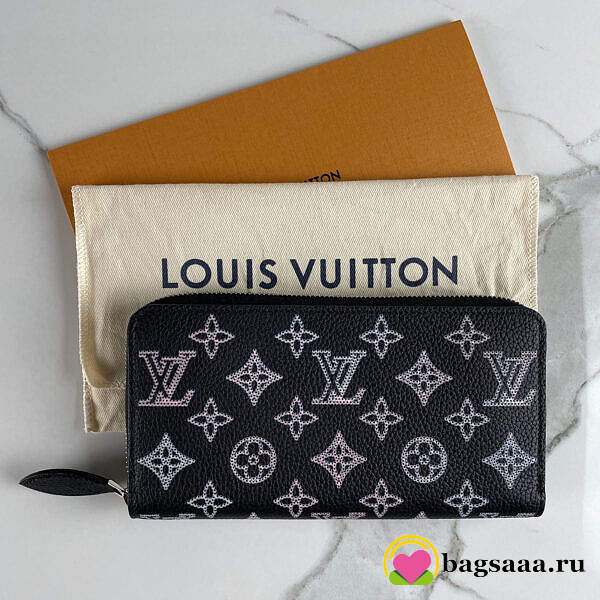 Bagsaaa Louis Vuitton Mahina Black Zippy Wallet - 19.5 x 10.5 x 2.5 cm - 1