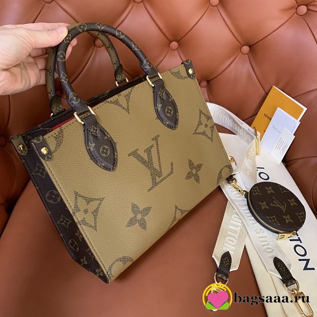 Bagsaaa louis Vuitton Onthego PM Monogram Reverse coated canvas - M46373 - 25 x 19 x 11.5 cm - 1