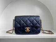 	 Bagsaaa Chanel Caviar Quilted Square Mini Navy Blue 21K - 19x13x17cm - 1