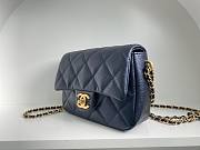 	 Bagsaaa Chanel Caviar Quilted Square Mini Navy Blue 21K - 19x13x17cm - 2