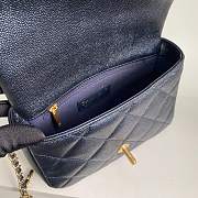 	 Bagsaaa Chanel Caviar Quilted Square Mini Navy Blue 21K - 19x13x17cm - 5