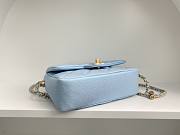 	 Bagsaaa Chanel Caviar Quilted Square Mini Blue 21K - 19x13x17cm - 6