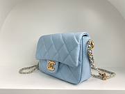 	 Bagsaaa Chanel Caviar Quilted Square Mini Blue 21K - 19x13x17cm - 5