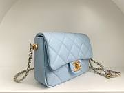 	 Bagsaaa Chanel Caviar Quilted Square Mini Blue 21K - 19x13x17cm - 2