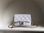	 Bagsaaa Chanel Caviar Quilted Square Mini White 21K - 19x13x17cm - 1