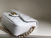	 Bagsaaa Chanel Caviar Quilted Square Mini White 21K - 19x13x17cm - 6