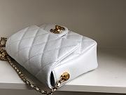 	 Bagsaaa Chanel Caviar Quilted Square Mini White 21K - 19x13x17cm - 5