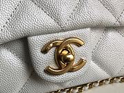 	 Bagsaaa Chanel Caviar Quilted Square Mini White 21K - 19x13x17cm - 2