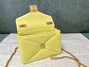 	 Bagsaaa Valentino Garavani One Stud Nappa Yellow Bag - 19x14x1cm - 5