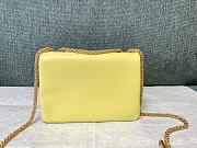 	 Bagsaaa Valentino Garavani One Stud Nappa Yellow Bag - 19x14x1cm - 2