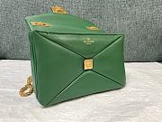 Bagsaaa Valentino Garavani One Stud Nappa Green Bag - 19x14x1cm - 5