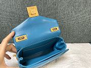 	 Bagsaaa Valentino Garavani One Stud Nappa Blue Bag - 19x14x1cm - 4