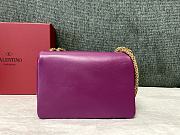 	 Bagsaaa Valentino Garavani One Stud Nappa Purple Bag - 19x14x1cm - 6
