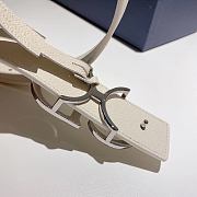 Bagsaaa Dior Reversible CD belt in white - 35mm - 6