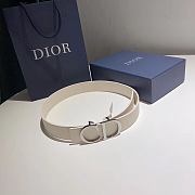 Bagsaaa Dior Reversible CD belt in white - 35mm - 4