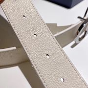 Bagsaaa Dior Reversible CD belt in white - 35mm - 2