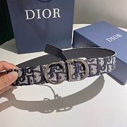 	 Bagsaaa Dior Reversible CD belt in blue oblique - 35mm - 1