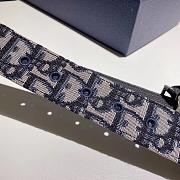 	 Bagsaaa Dior Reversible CD belt in blue oblique - 35mm - 6