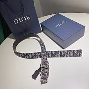 	 Bagsaaa Dior Reversible CD belt in blue oblique - 35mm - 5