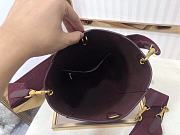 	 Bagsaaa Celine Sangle Small Bucket Bag in Burgundy - 18 X 25 X 12 CM - 6