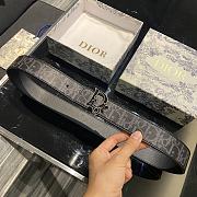 Bagsaaa Dior OBLIQUE REVERSIBLE BELT in black 34mm - 6