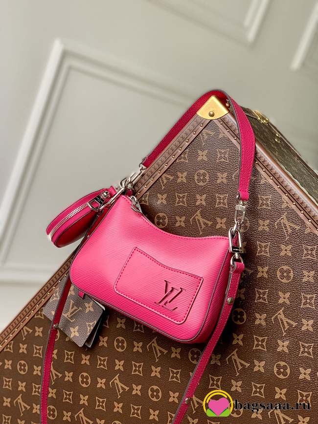 	 Bagsaaa Louis Vuitton Marellini pink bag - 19 x 13.5 x 6.5 cm - 1