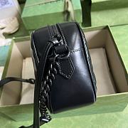 Bagsaaa Gucci GG Marmont small shoulder bag all black - 24x13x7cm - 6