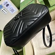 Bagsaaa Gucci GG Marmont small shoulder bag all black - 24x13x7cm - 5