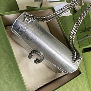 Bagsaaa Gucci Dionysus mini bag Silver lamé leather -  25x14x7.5cm - 3