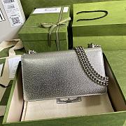 Bagsaaa Gucci Dionysus mini bag Silver lamé leather -  25x14x7.5cm - 6