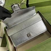 Bagsaaa Gucci Dionysus mini bag Silver lamé leather -  25x14x7.5cm - 5