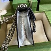 Bagsaaa Gucci Dionysus bag Silver lamé leather - 23x18x6cm - 4