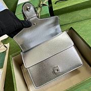 Bagsaaa Gucci Dionysus bag Silver lamé leather - 23x18x6cm - 3