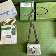Bagsaaa Gucci Dionysus bag Silver lamé leather - 23x18x6cm - 2